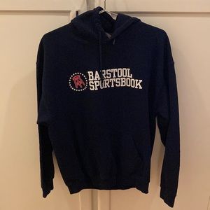 Barstool Sportsbook blue size large hoodie.